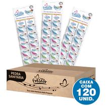 Pedra Vaso Sanitária 18g Kit 10 Pacotes X 120 Unidades Detergente Cheirinho Para Banheiro Desodorizador Odorizante Pastilha Bloco Tablete