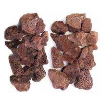 Pedra Vulcânica Marrom Lareira Churrasqueira 1kg - FX