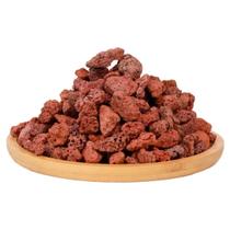 Pedra Vulcânica Marron Para Lareira Churrasqueira Pacote 3kg