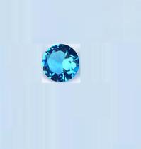 Pedra Zircônia Redonda Para Pingente Anel Brinco 5 mm Cores Azul Clara Alta Qualidade