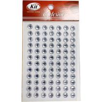 Pedraria Adesivo STRASS 6MM Cristal Pacote com 20