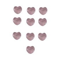 Pedras De Coração De Quartzo Rosa Naturais Polidas Para Cura, Especimen Para Mulheres, Presente De