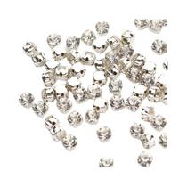 Pedras De Cristal Transparentes Com Base Prateada Para Costura DIY, 3-10mm Pedras De Cristal Transparentes Com Base Prateada Para Costura DIY, 3-10mm