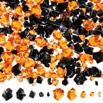 Pedras de gelo trituradas falsas Syhood 570 unidades de acrílico laranja/preto