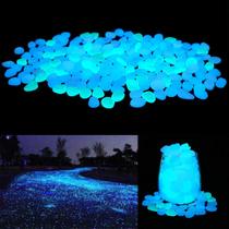 Pedras de Jardim UNIME que Brilham no Escuro Azul 200PCS Pedras de Jardim UNIME que Brilham no Escuro Azul 200PCS