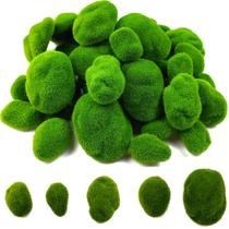 Pedras de musgo artificial TIHOOD Green Moss Balls 50 unidades