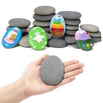 Pedras para Pintar Simetufy 25 Peças Naturais e Planas 710 cm