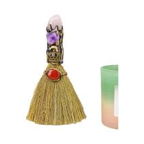Pedras Rolantes De Quartzo Cristal Natural Vassoura De Bruxa Reiki Pedra Preciosa Para Limpeza Cura