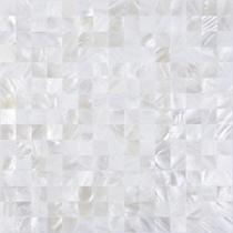 Peel and Stick Backsplash KASARO Shell Tiles, 10 folhas brancas Peel and Stick Backsplash KASARO Shell Tiles, 10 folhas brancas