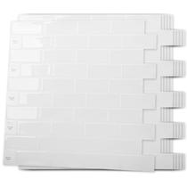 Peel and Stick Backsplash Tile Art3d para cozinha branca