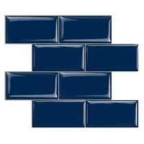 Peel and Stick Subway Tile STICKGOO Deep Blue (pacote com 10)