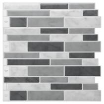 Peel & Stick Backsplash Tile LONGKING Grey Kitchen (10 folhas) Peel & Stick Backsplash Tile LONGKING Grey Kitchen (10 folhas)