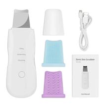Peeling ultrassonico portatil lifting aparelho limpeza de pele anti espinhas acne ionizacao facial removedor cravos reju