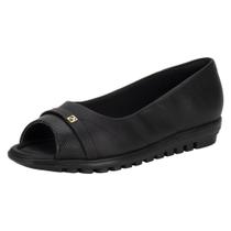 Peep toe feminino anabela piccadilly 112005