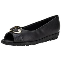 Peep toe feminino anabela piccadilly 112007