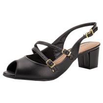 Peep toe feminino salto grosso beira rio 4777497