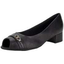 Peep toe feminino salto grosso piccadilly 114156 Peep toe feminino salto grosso piccadilly 114156