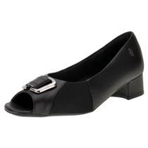 Peep toe feminino salto grosso usaflex aa2709