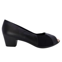 Peep Toe Feminino Usaflex Ac3220001 Salto Bloco