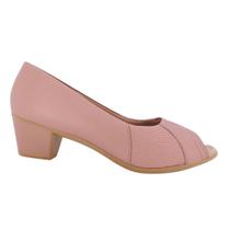 Peep Toe Feminino Usaflex Ac3220004 Salto Bloco