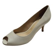 Peep Toe Médio Fino Couro de Carneiro Off White