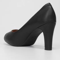 Peep Toe Vizzano Meia Pata Embutida Salto Alto Feminino 1840.300