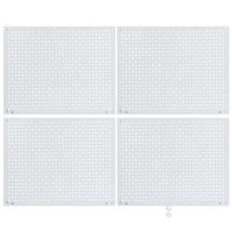 Peg Board Daanxw Heavy Duty Steel, pacote com 4 acessórios, 40x30cm