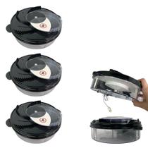 Pega Mosca Eletrico Kit 3 Uni Prende Mosquito Captura Inseto Pernilongo Isca Gaiola Repelente Reservatorio Casa Protecao Pega Mosca Eletrico Kit 3 Uni Prende Mosquito Captura Inseto Pernilongo Isca Gaiola Repelente Reservatorio Casa Protecao