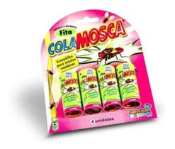 Pega Mosca Fita Papel Cola Armadi Mosquitos Insetos C/8 Pega Mosca Fita Papel Cola Armadi Mosquitos Insetos C/8