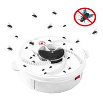 Pega Moscas Elétrico Giratório USB Recarregável Branca Pega Moscas Elétrico Giratório USB Recarregável Branca