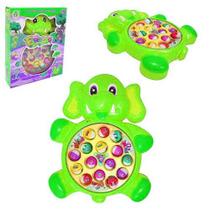 Pega Peixe a Pilha Elefante Fishing Game com Som e Luz Verde
