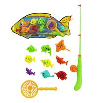 Pega Peixe com Varinha de Plástico com Dez Unidades Art brink