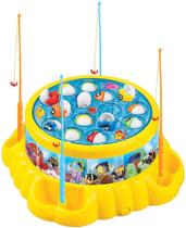 Pega Peixe Lago Giratório Amarelo Art Brink Pega Peixe Lago Giratório Amarelo Art Brink