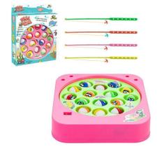 Pega Peixe Quadrado com 15 Peixes Rosa Art Brink 5951 Pega Peixe Quadrado com 15 Peixes Rosa Art Brink 5951