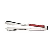 Pegador Carne Aço Inox 40Cm Tramontina Polywood Vermelho