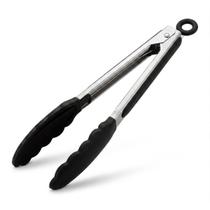 Pegador Culinário Multiuso Cozinha Pinça Inox Silicone 26cm
