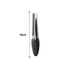 Pegador de Alimentos em Silicone com Cabo em Inox Utensílio Multiuso -