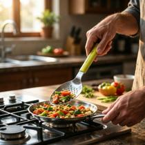 Pegador de Alimentos Inox Universal 20cm para Cozinha