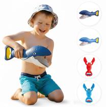 Pegador De Areia Infantil Brinquedo De Praia Para Crianças Baleia Azul ou Azul Claro Cor Sortida