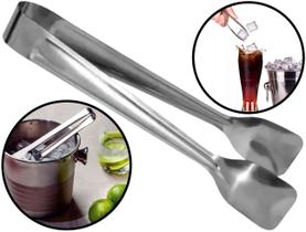 Pegador De Gelo Frutas Para Drink Bebidas Multiuso Aço Inox 18cm Clink