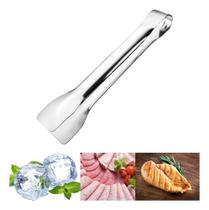 Pegador De Gelo inox Antioxidante Para Restaurante Bebida Bar Cozinha Frutas Ideal Para Manusear Alimentos Pequeno 18cm Pegador De Gelo inox Antioxidante Para Restaurante Bebida Bar Cozinha Frutas Ideal Para Manusear Alimentos Pequeno 18cm