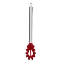 Pegador De Massa De Silicone Cabo Inox Vermelho Pegador De Massa De Silicone Cabo Inox Vermelho