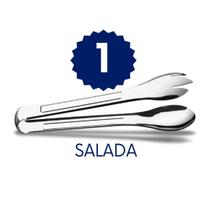 Pegador de Massa Salada Carne 20cm Inox Kit 3 Peças Pegador de Massa Salada Carne 20cm Inox Kit 3 Peças