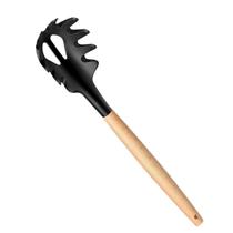 Pegador de massas silicone com cabo de madeira Pegador de massas silicone com cabo de madeira