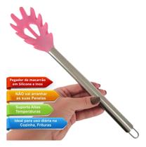 Pegador de massas silicone rosa Pegador de massas silicone rosa