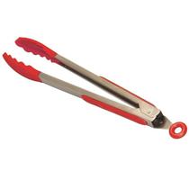 Pegador de Salada em Inox com Silicone Vermelho 27.5 cm - Mimo Style - SN11233