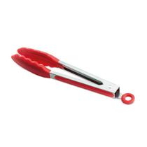 Pegador de Salada em Inox com Silicone Vermelho Mimo Style SN11234 Pegador de Salada em Inox com Silicone Vermelho Mimo Style SN11234