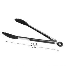 Pegador de Salada Silicone 25,5cm Cabo Inox