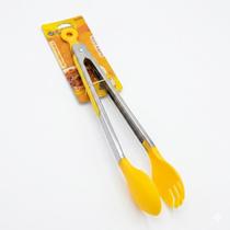 Pegador de Silicone 28cm com Cabo Inox Para Alimentos Elite Pegador de Silicone 28cm com Cabo Inox Para Alimentos Elite