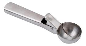 Pegador de Sorvete em Aço Inox Resistente com Ejetor 18cm
